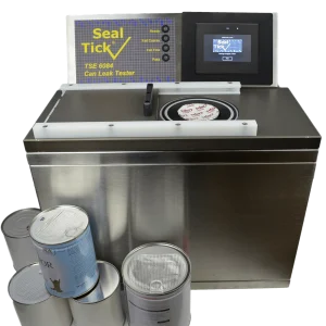 TSE6084 CAN Integrity Tester, a high-precision vacuum leak tester designed for non-destructive package integrity testing of cans in food, beverage, aerosol, and pharmaceutical industries.