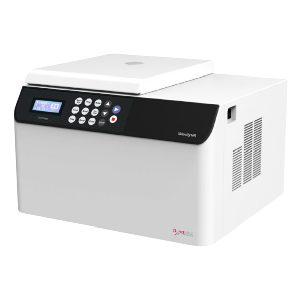 The Velocity 14R Pro versatile centrifuge, a high-performance refrigerated centrifuge for temperature-sensitive applications.