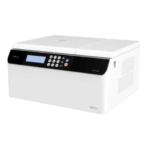 The Velocity 18R Plus versatile centrifuge, a high-performance refrigerated centrifuge for temperature-sensitive applications.