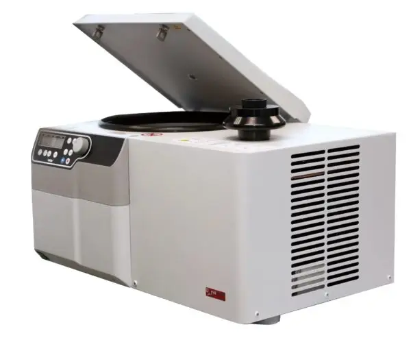 The Velocity 30R high-speed centrifuge, a high-performance refrigerated centrifuge for temperature-sensitive applications.