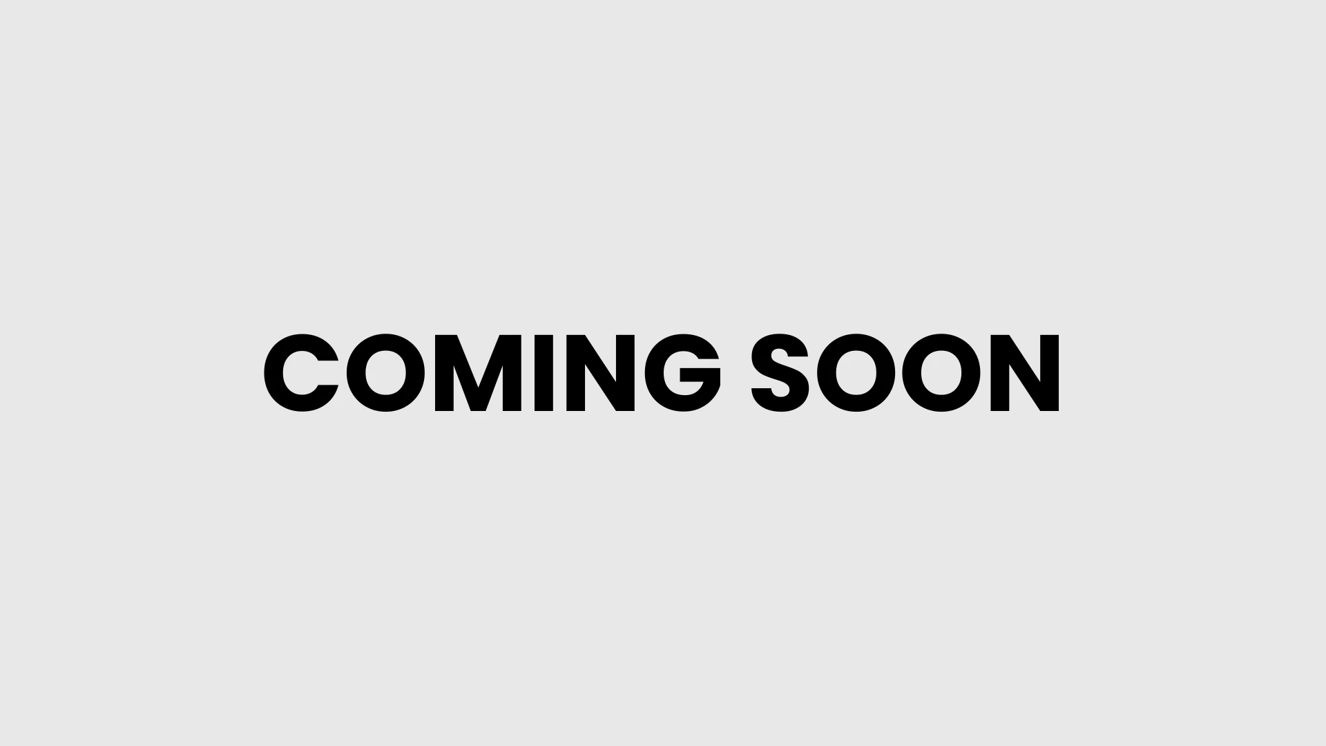 Coming Soon
